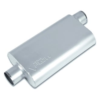 Street Flow® - Aluminized Steel Oval 3 Chamber Exhaust Muffler