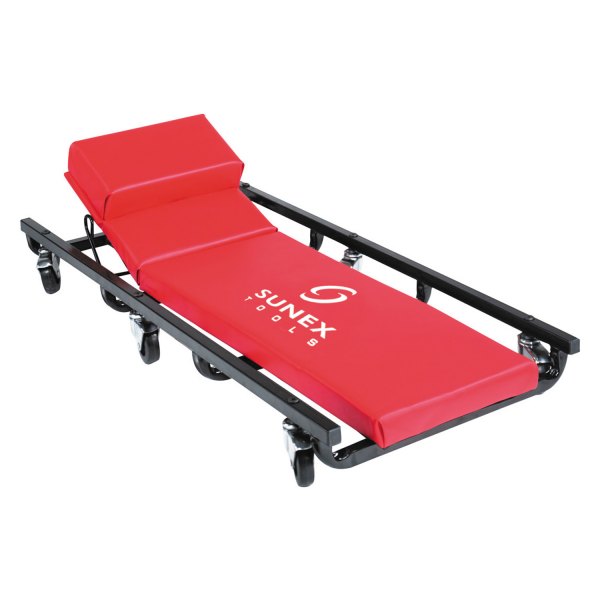 Sunex® - 250 lb 40" x 4" Red Creeper with Adjustable Headrest