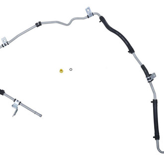 Sunsong® - Lower Power Steering Return Line Hose Assembly - From Gear
