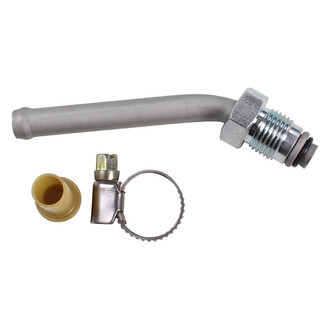 Sunsong® - Power Steering 45 Degree Bend Return Line End Fitting - From Gear
