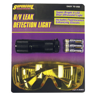 Supercool® - 9 LEDs UV Light with Dye Enhancing Glasses