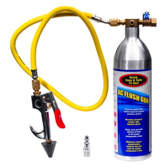 Supercool® - R-134a, R-1234yf, R-12 A/C Flush Gun with Flow Control Valve/Air Compressor Adaptor
