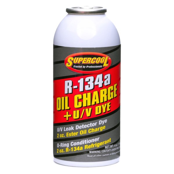 Supercool® - Universal Ester R134a Refrigerant Oil Charge with Fluorescent Leak Detection Dye, 4 oz