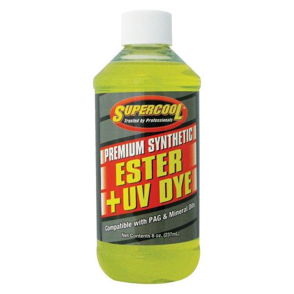 Supercool® - Super Premium™ Ester R12 & R134a Refrigerant Oil with Fluorescent Leak Detection Dye, 8 oz