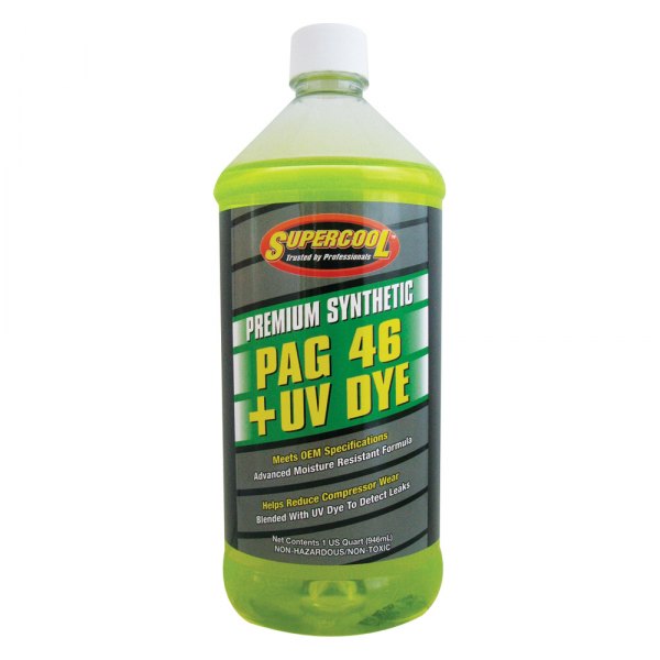 Supercool® - Super Premium™ PAG-46 R134a Refrigerant Oil with Fluorescent Leak Detection Dye, 1 Quart