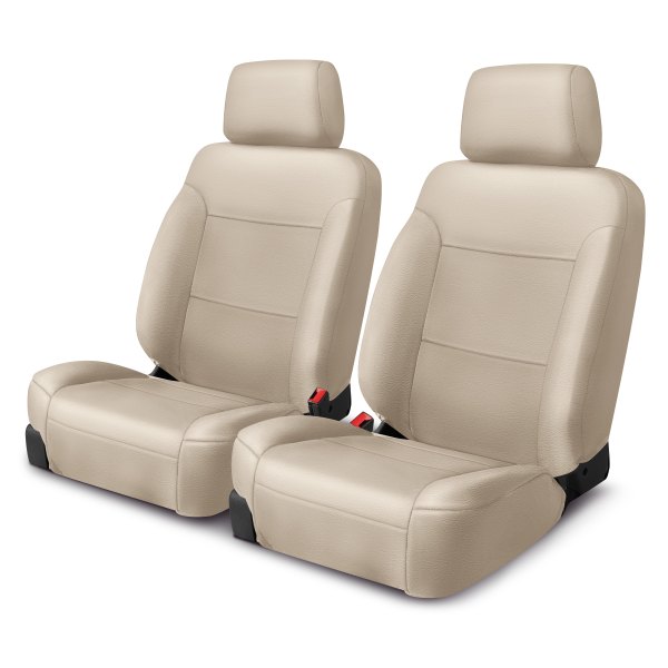  Superlamb® - Leatherette Solid Design 2nd Row Sand Seat Covers