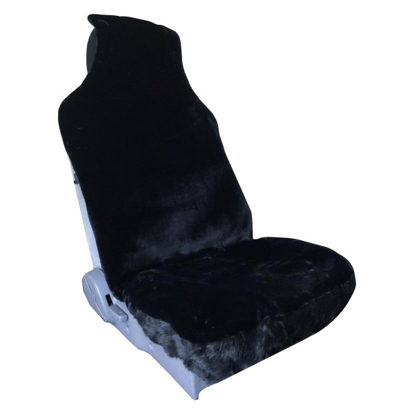  Superlamb® - Luxury Fleece 1st Row Black Seat Covers
