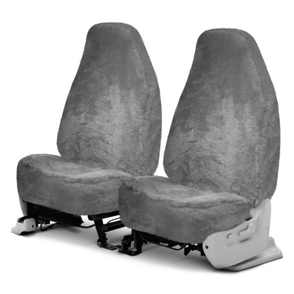  Superlamb® - Superfit 1st Row Steel Gray Seat Covers