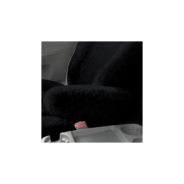  Superlamb® - Tailor-Made Luxury Fleece Black Armrest Cover