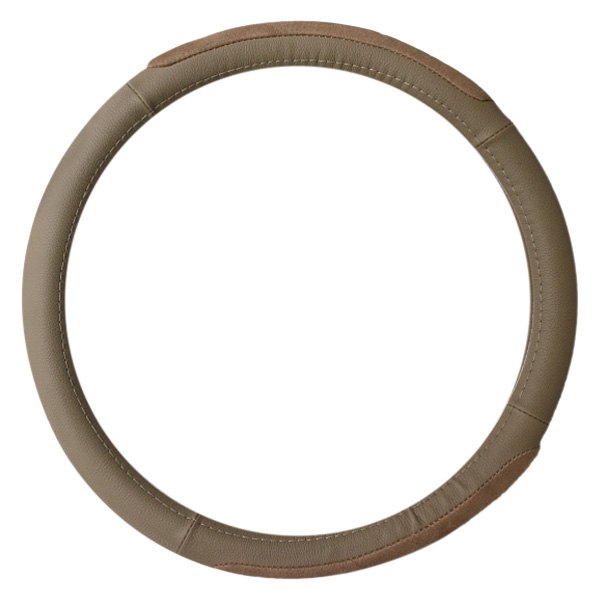 Superlamb® - Leather/Suede Sand Steering Wheel Cover