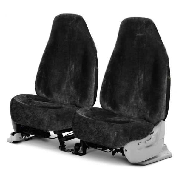  Superlamb® - Tailor-Made Luxury Fleece 1st Row Black Seat Cover