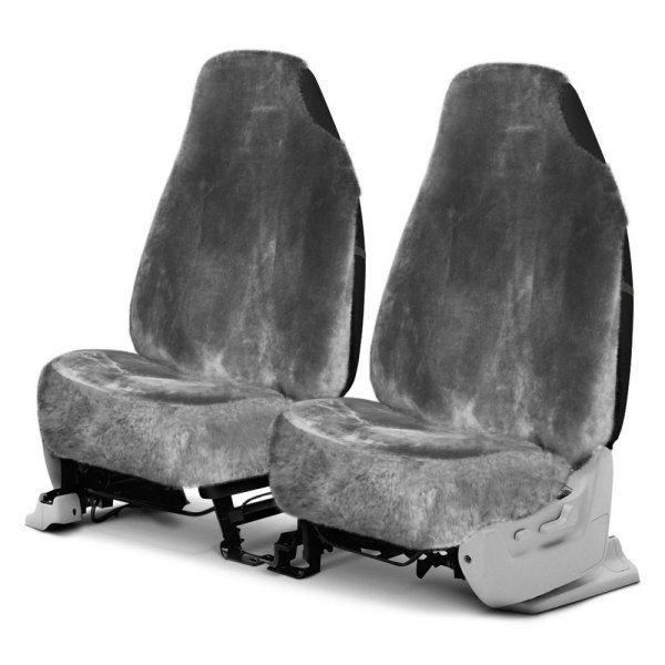  Superlamb® - Tailor-Made Luxury Fleece 1st Row Steel Gray Seat Cover