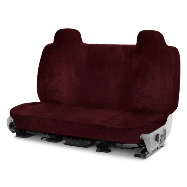  Superlamb® - Tailor-Made Original Sheepskin 2nd Row Burgundy Seat Covers