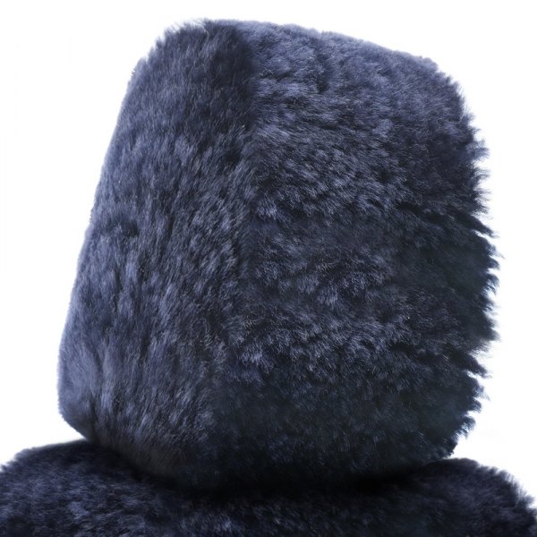  Superlamb® - Tailor-Made Sheepskin Navy Headrest Covers