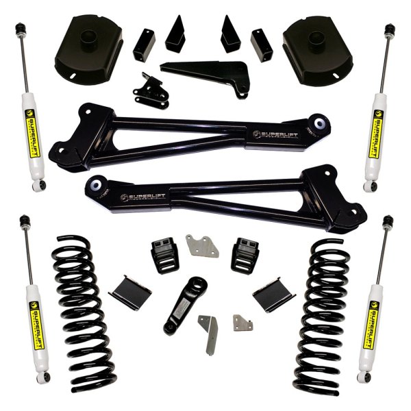 Superlift® K125 4" x 4" Radius Arm Front and Rear Suspension Lift Kit