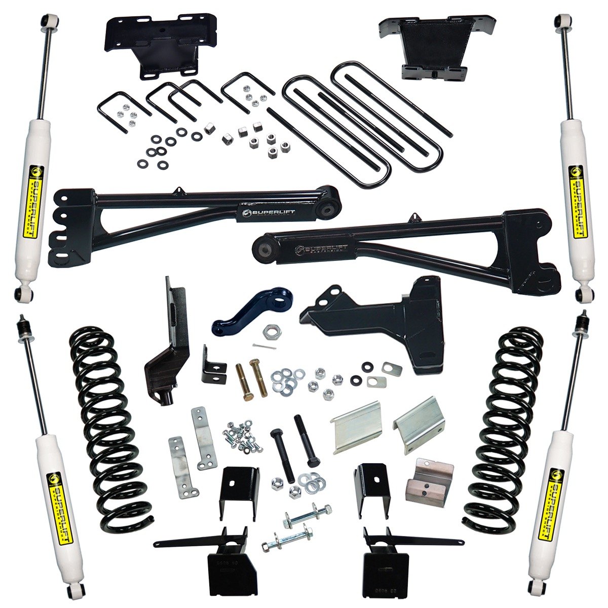 Superlift® K169 6" x 5" Radius Arm Front and Rear Suspension Lift Kit