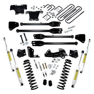 Superlift® - 4" x 2.5" 4-Link Front and Rear Suspension Lift Kit