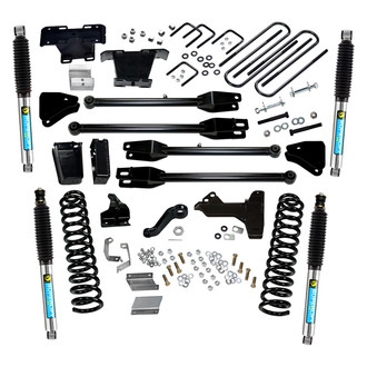 Superlift® K237B - 6" x 5" 4-Link Front and Rear Suspension Lift Kit
