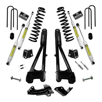 Superlift® - 4" x 2.5" Radius Arm Front and Rear Suspension Lift Kit