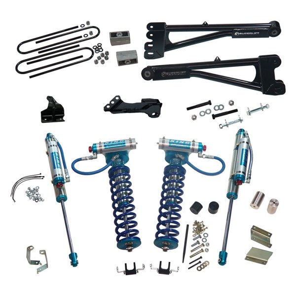 Superlift® K987KG 4" x 3" Radius Arm Front and Rear Suspension Lift Kit