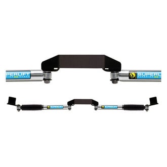 Superlift® - Superide SS Dual Steering Stabilizer Complete Kit