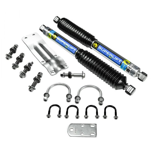Superlift® - Superide SS™ Dual Steering Stabilizer Complete Kit