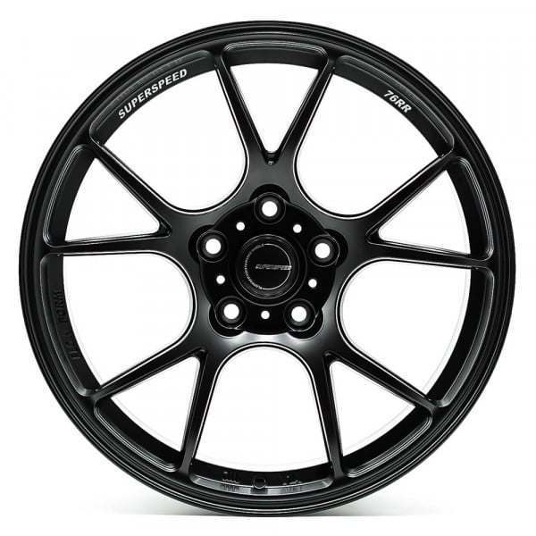 csr SUPERSPEED® 76RR Wheels - Matte Black Rims - 76RR18090425112MB