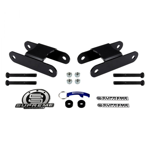 Supreme Suspensions® - Pro Series Rear Lifted Leaf Spring Shackles
