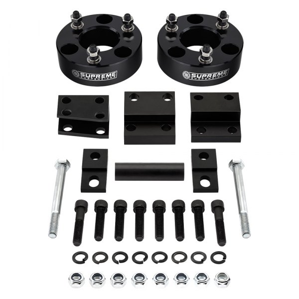 Supreme Suspensions® - Pro Billet Front Leveling Strut Spacers with Diff Drop