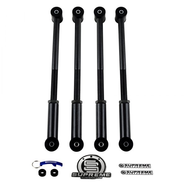 Supreme Suspensions® - Front Front Upper and Lower Upper and Lower Adjustable Control Arm Kit