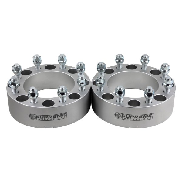 Supreme Suspensions® - Pro Billet Silver Wheel Spacer Set