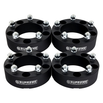 Supreme Suspensions® - Pro Billet Black Wheel Spacer Set