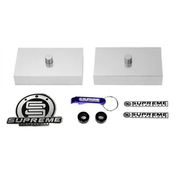 Supreme Suspensions® - Pro Billet Series Solid Rear Lifted Block Kit