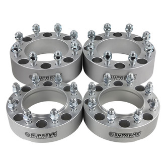 Supreme Suspensions® - Pro Billet Silver Wheel Spacer Set