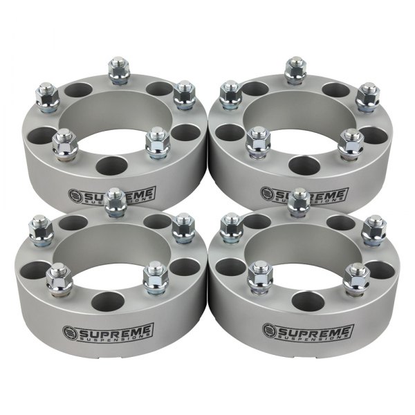 Supreme Suspensions® - Pro Billet Silver Wheel Spacer Set
