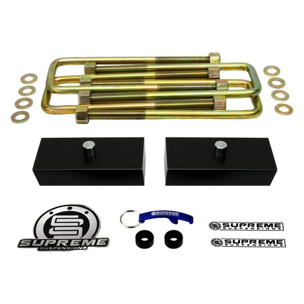 Supreme Suspensions® - Pro Billet Series Solid Rear Lifted Block Kit