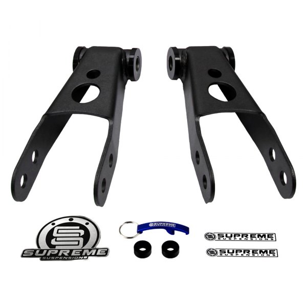 Supreme Suspensions® - Pro Series Rear Lifted Leaf Spring Shackles