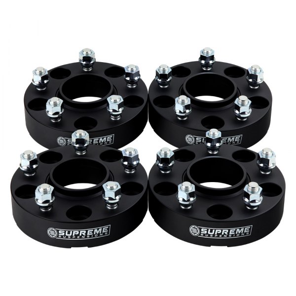 Supreme Suspensions® - Pro Billet Black Wheel Spacer Set