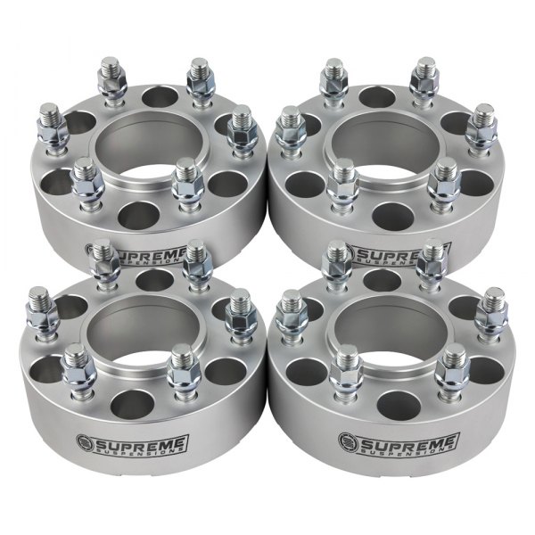 Supreme Suspensions® - Pro Billet Silver Wheel Spacer Set