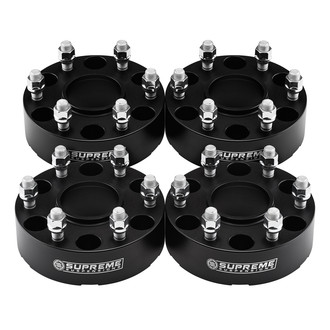 Supreme Suspensions® - Pro Billet Black Wheel Spacer Set