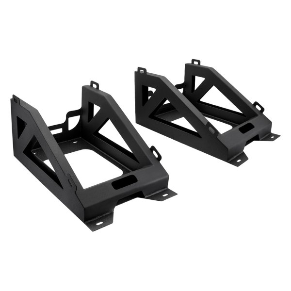 Supreme Suspensions® - Black Powder Coated Bed Mounted Tire Carriers