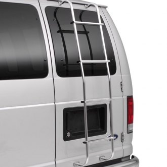 Black Rear Door Van Ladder 1996-2015 Chevy Express GMC Savana Van 