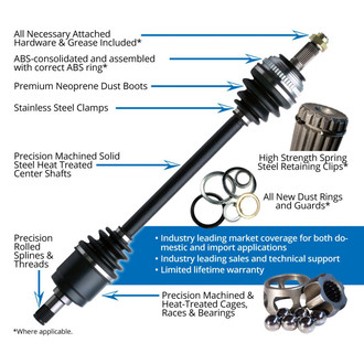 CV, Driveshaft & Axle - 2003 Cadillac Escalade EXT | O'Reilly Auto Parts