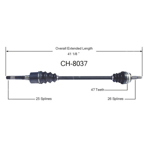 スルーライン SurTrack® CH-8037 - Front Passenger Side CV Axle Shaft