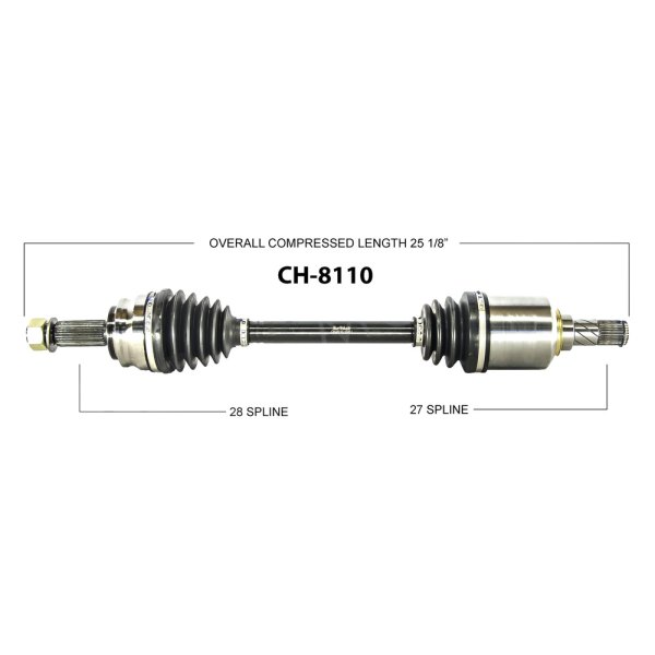 SurTrack® CH-8110 - Front Driver Side CV Axle Shaft