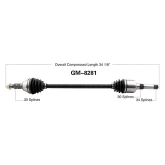 SurTrack® - Rear Passenger Side CV Axle Shaft