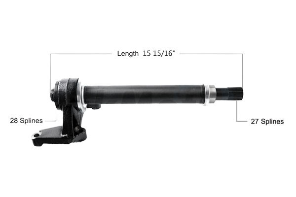 SurTrack® CH-3512 - Front Passenger Side CV Intermediate Shaft