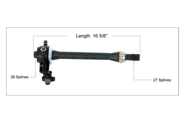 SurTrack® HY-3512 - Front Passenger Side CV Intermediate Shaft