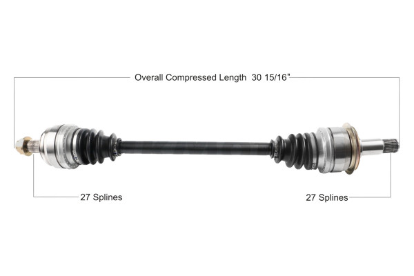 サクセス SurTrack® MB-8040 - Rear Passenger Side CV Axle Shaft