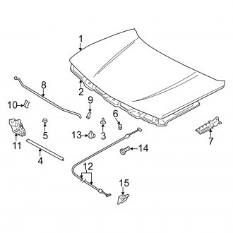 2002 Suzuki Grand Vitara Hood Release Cables & Handles — CARiD.com